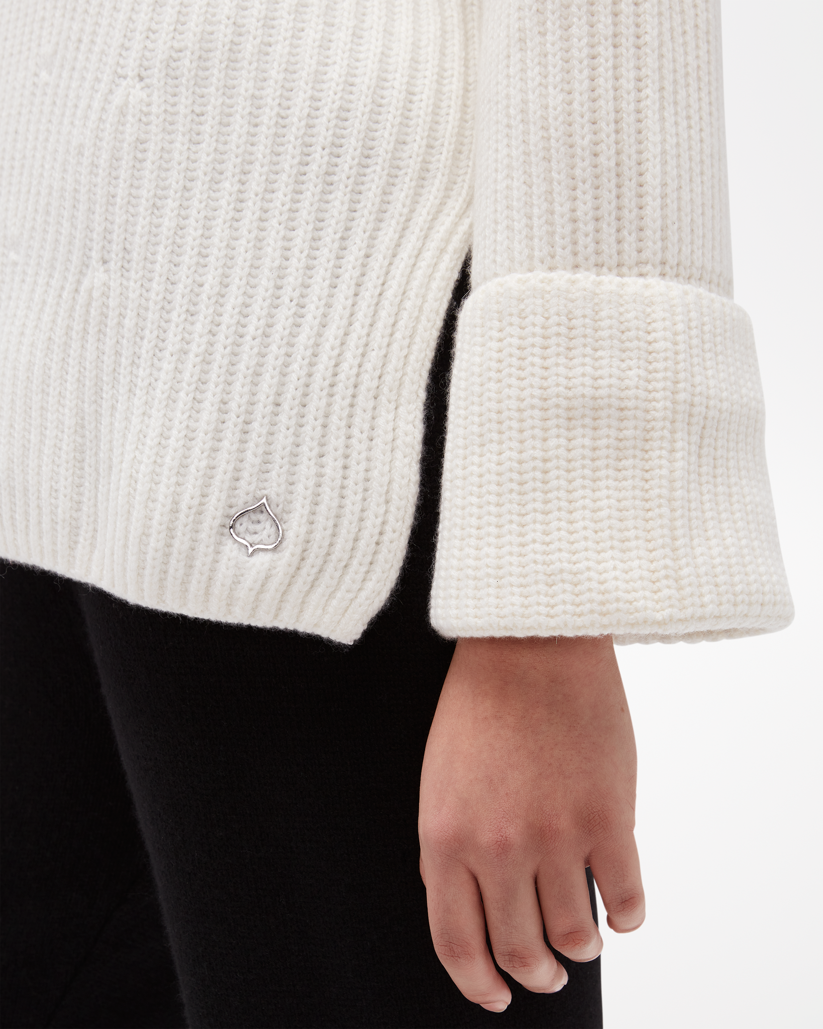 Cashmere Funnel Neck Sweater