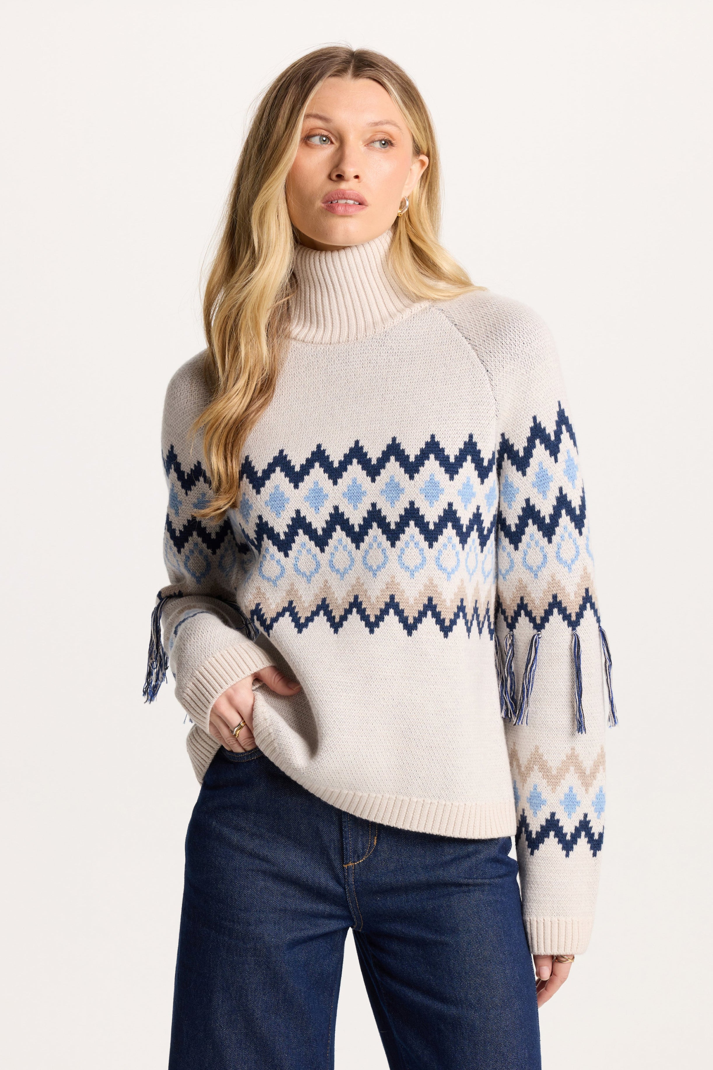 Women's Merino Wool Turtleneck Sweater | Alps Sweater – Aspen
