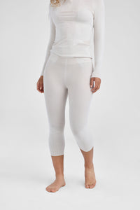 front of beige baselayer set on model