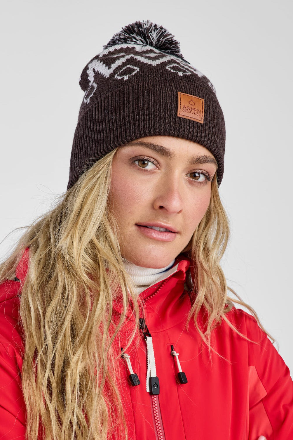Alps Pom Beanie | Aspen Collection display picture 2